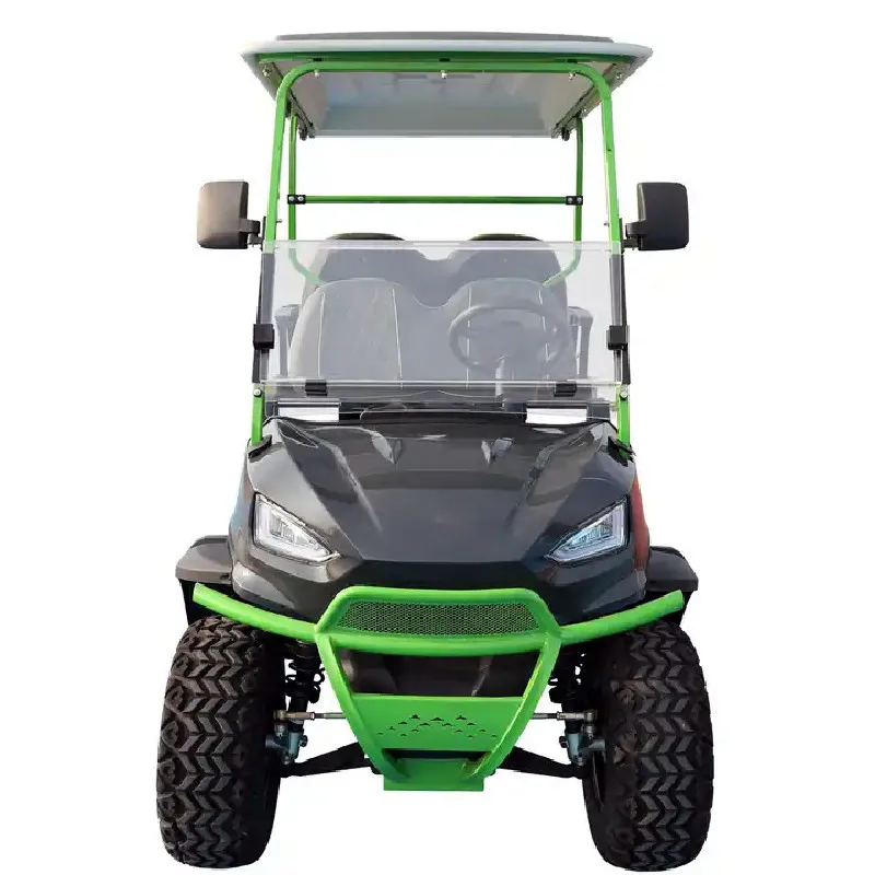 Off-Road Hunting Car 72V Lithium Battery 4 Seaters 5Kw Club Car 4 Wheels Disc Brakes Electric Golf Cart for Sale