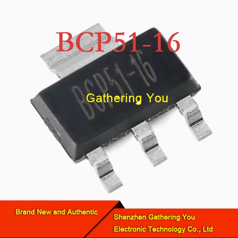 BCP51-16 SOT-223 Transistor Bipolar-Transistor Persimpangan Bipolar Baru Otentik