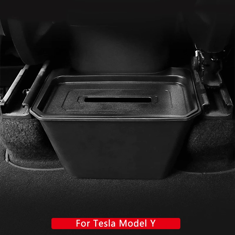 For 2021 2022 2023 Tesla Model Y 2nd Row Center Console Organizer Storage Box Backseat Center Organizer Container Accessories