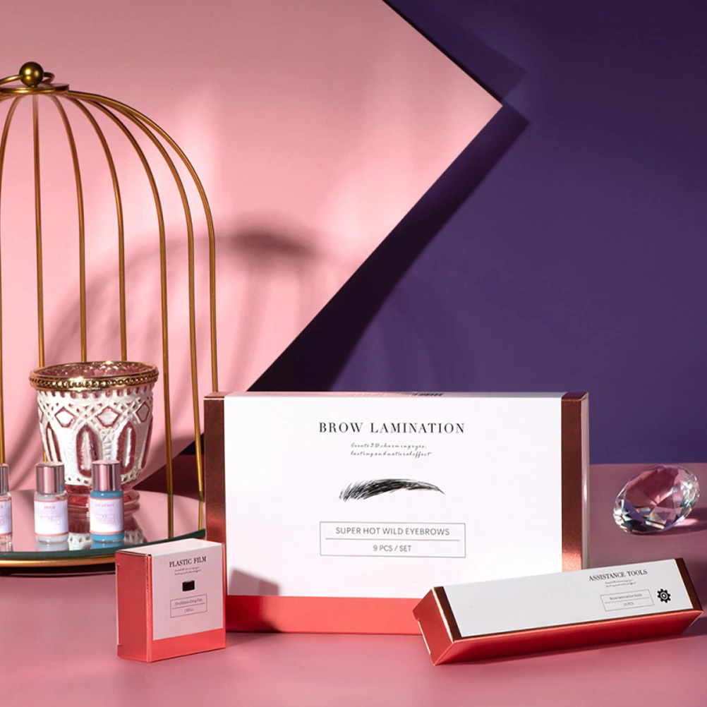 1 Juego de Kit de laminación de cejas, herramientas de laminación de cejas para dar forma a cejas naturales 3D, bricolaje en casa, herramienta de maquillaje para mujeres, regalo