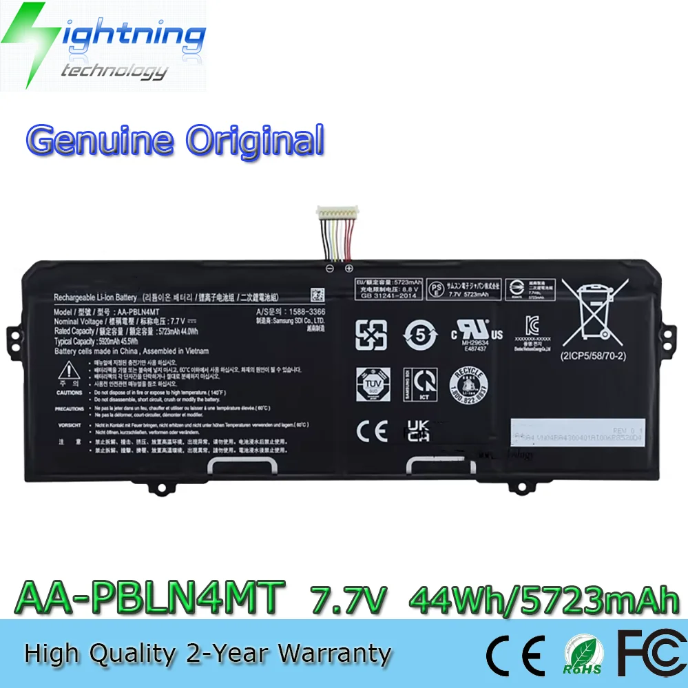 

Новая оригинальная батарея AA-PBLN4MT 7.7V 44Wh для Samsung Galaxy Chromebook 2 XE520QEA XE525QEA