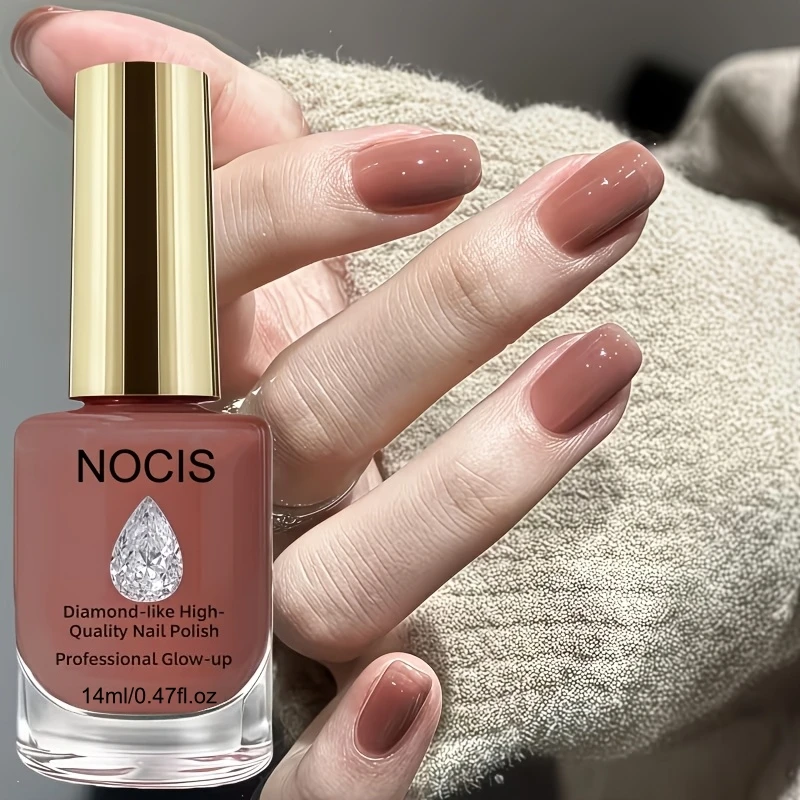 NOCIS 14ml A High-End Red-Brown Nail Polish for Autumn And Winter That Creates a Beautiful Atmosphere, Quick-Drying Nail Art