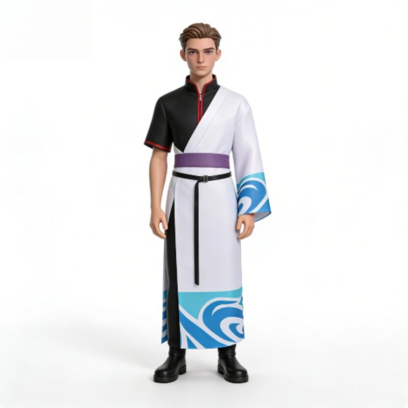 

Gintama Halloween Cosplay: Premium Sakata Gintoki Costume (Gin-san/A Gin)