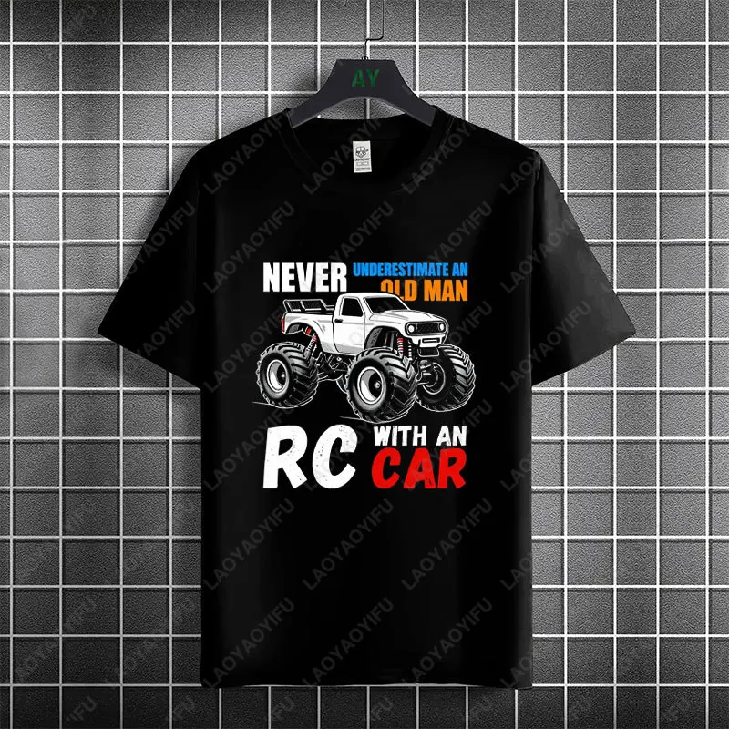 Men & Women's RC Car Racing Fans Graphic T-Shirt Pure Cotton Short Sleeve Round Neck Casual Tshirt Perfect for All Season Wear