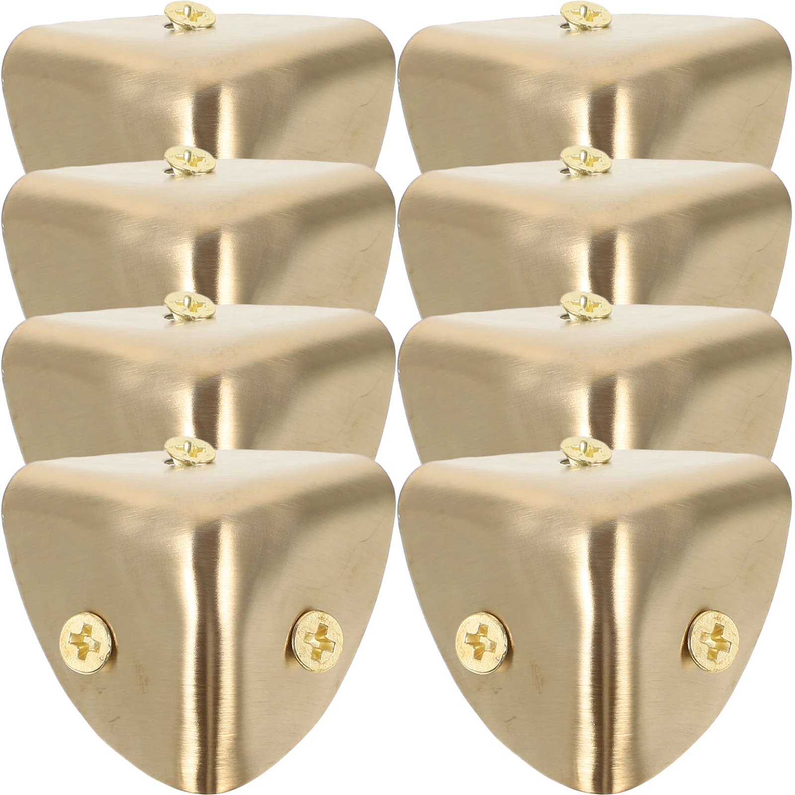 

8 Pcs 90 Degree Triangle Reinforcement Metal Corner Covers Edge Guard Box Corner Protectors Furniture Hardware