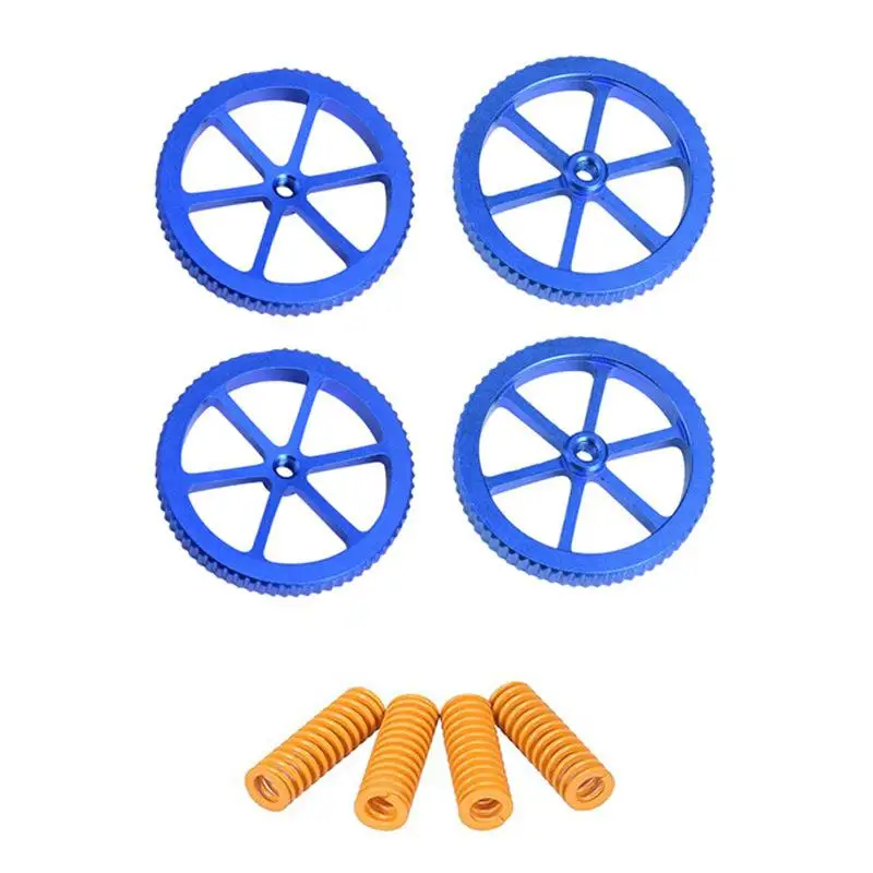 3D Printer Heatbed Leveling Kit Hand Twist Adjustment Wheel Screw Spring Kit For 3D Printing Equipment Maintenance