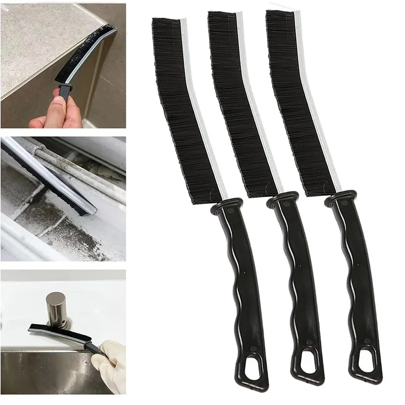 

3/4Pcs Hard Bristled Crevice Cleaning Brush Multifunctional Bathroom Kitchen Tiles Door Slots Cleaning Brush Tool Accessories