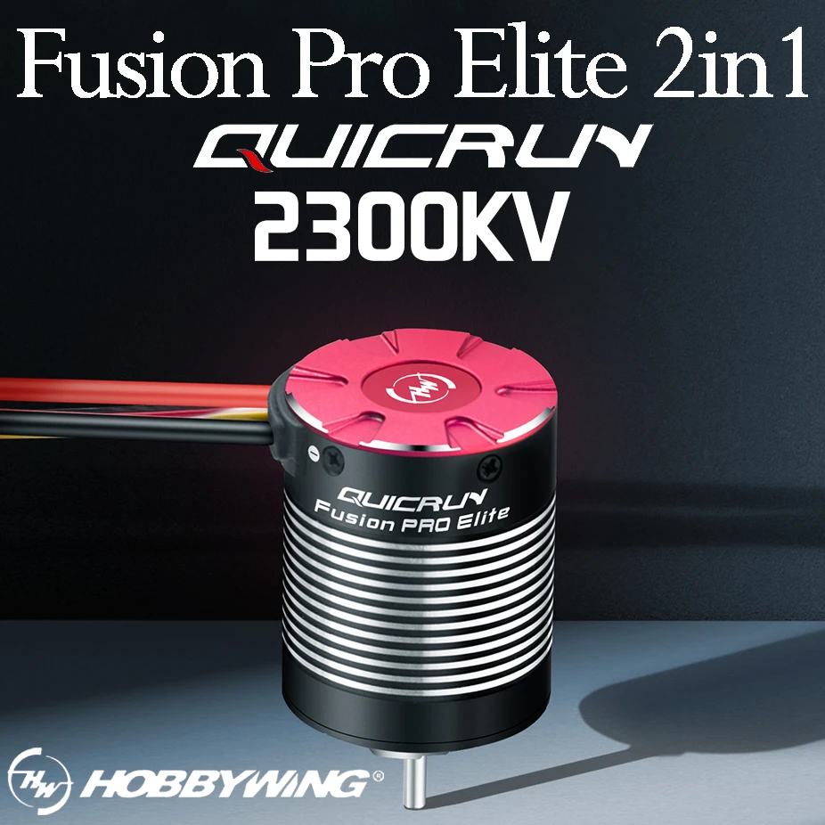 Hobbywing Quicrun Fusion Pro Elite 2in1 2300kv Bürstenloser Motor Combo für 1/10 Rc Rock Crawler Cars Traxxas Axial Scx10 Rgt Rc4wd