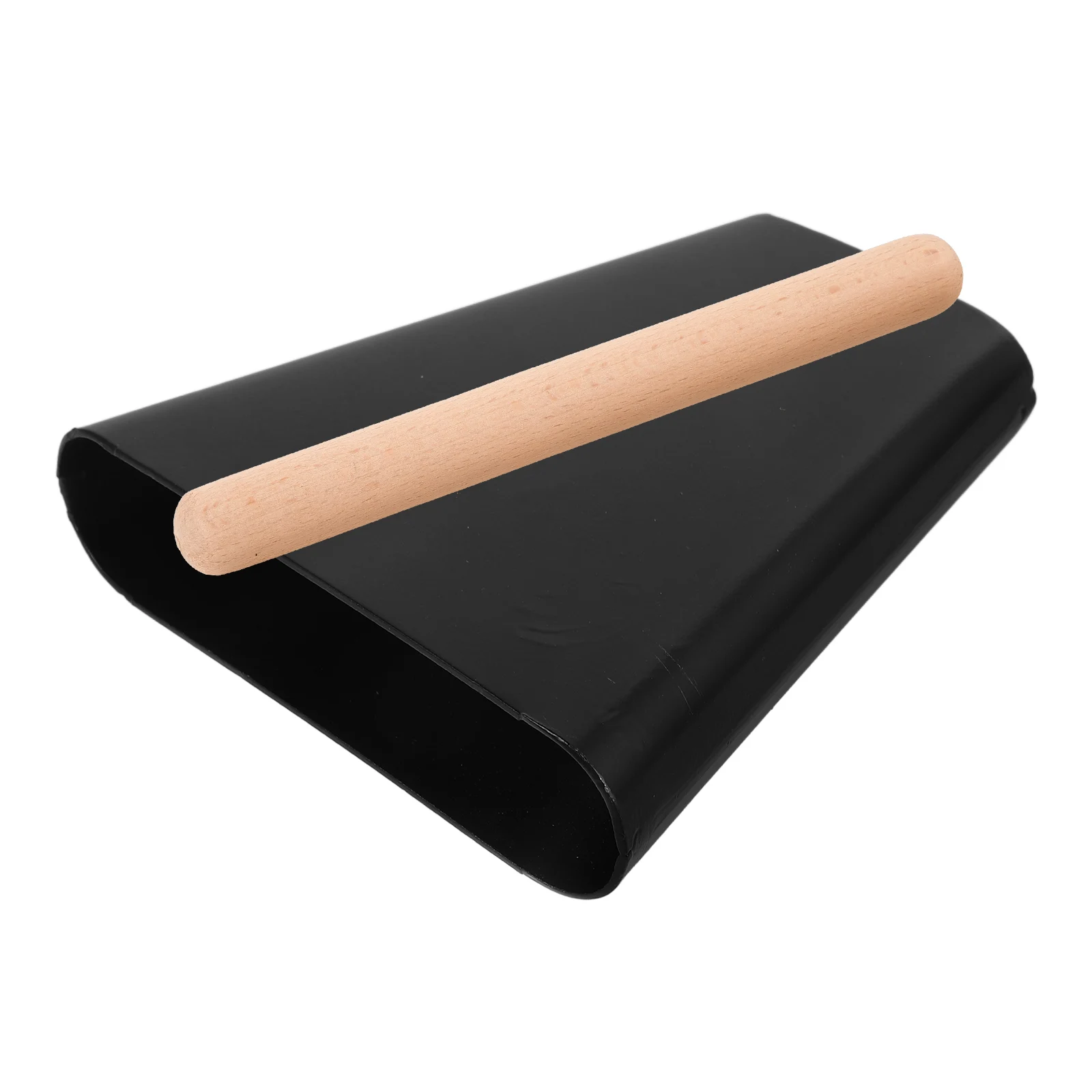 

Metal Cowbell 4 Inch Noise Maker for Party Wood Music Child Instrument Sporting Events Percussion Musical Beginner