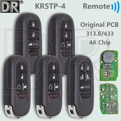 DR Original PCB 4A Chip 313.8 /433MHz Proximity Car Remote Key KR5TP-4 For Honda Accord HRV FIT XRV ZRV Odyssey Civic CR-V