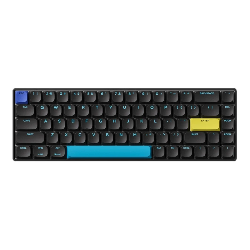 Imagem -06 - Low-switch Teclado Mecânico sem Fio Três-mode Bluetooth Magro Portátil Mudo Escritório E-sports Jogos K68