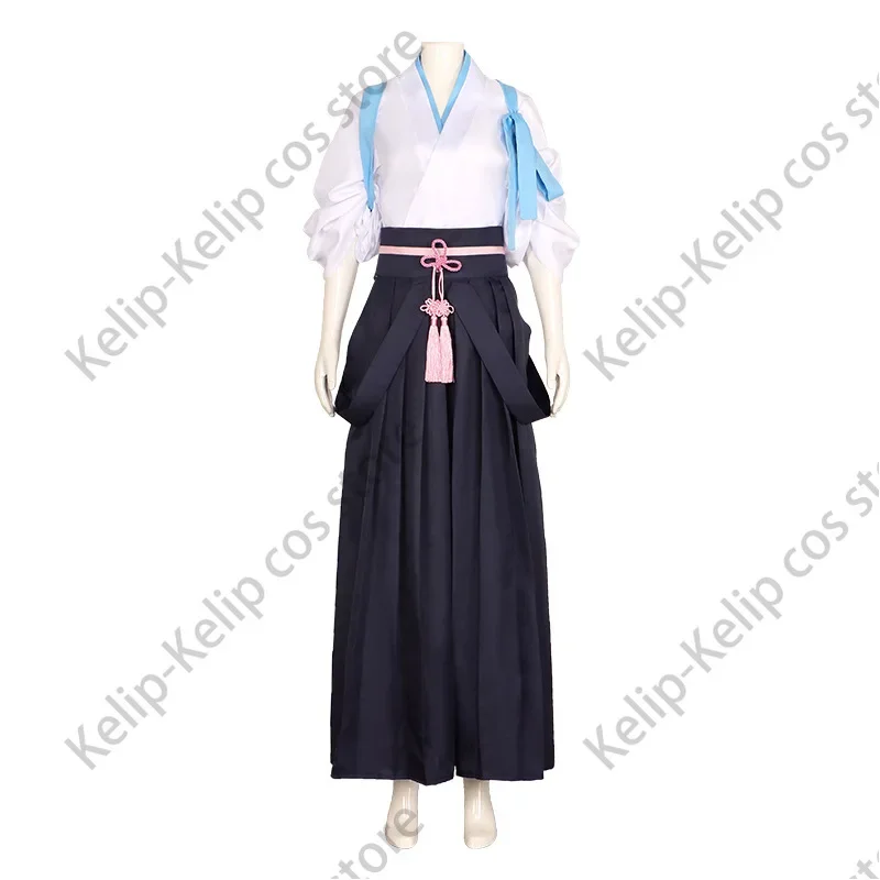 Женский костюм для косплея Kamisato от в наличии Ayaka, костюм для тренировок Fanart Doujin, кимоно Genshin Impact, полный парик на Хэллоуин