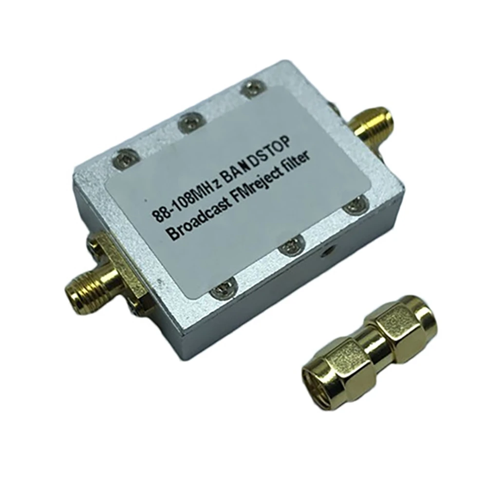 HFES FM Bandstop Filter 88-108MHZ Band-Stop SMA Receiver Signal