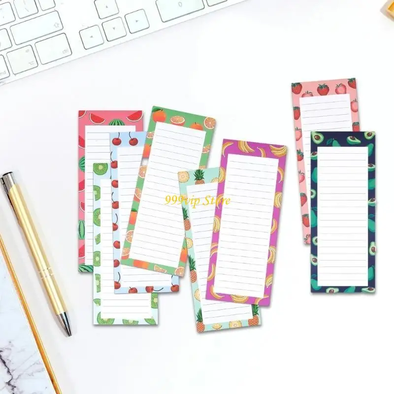 C90C 8 PCS Notepads การเขียนแผ่นความบันทึกช่วยบันทึกความจำสำหรับบ้านและที่ทำงาน