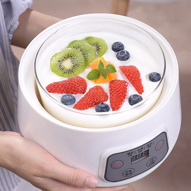 Electric Yogurt Maker Automatic Fermenter Yoghurt Glass Container Cups Natto Rice Wine Ferment Machine Yogurt Machine 220V