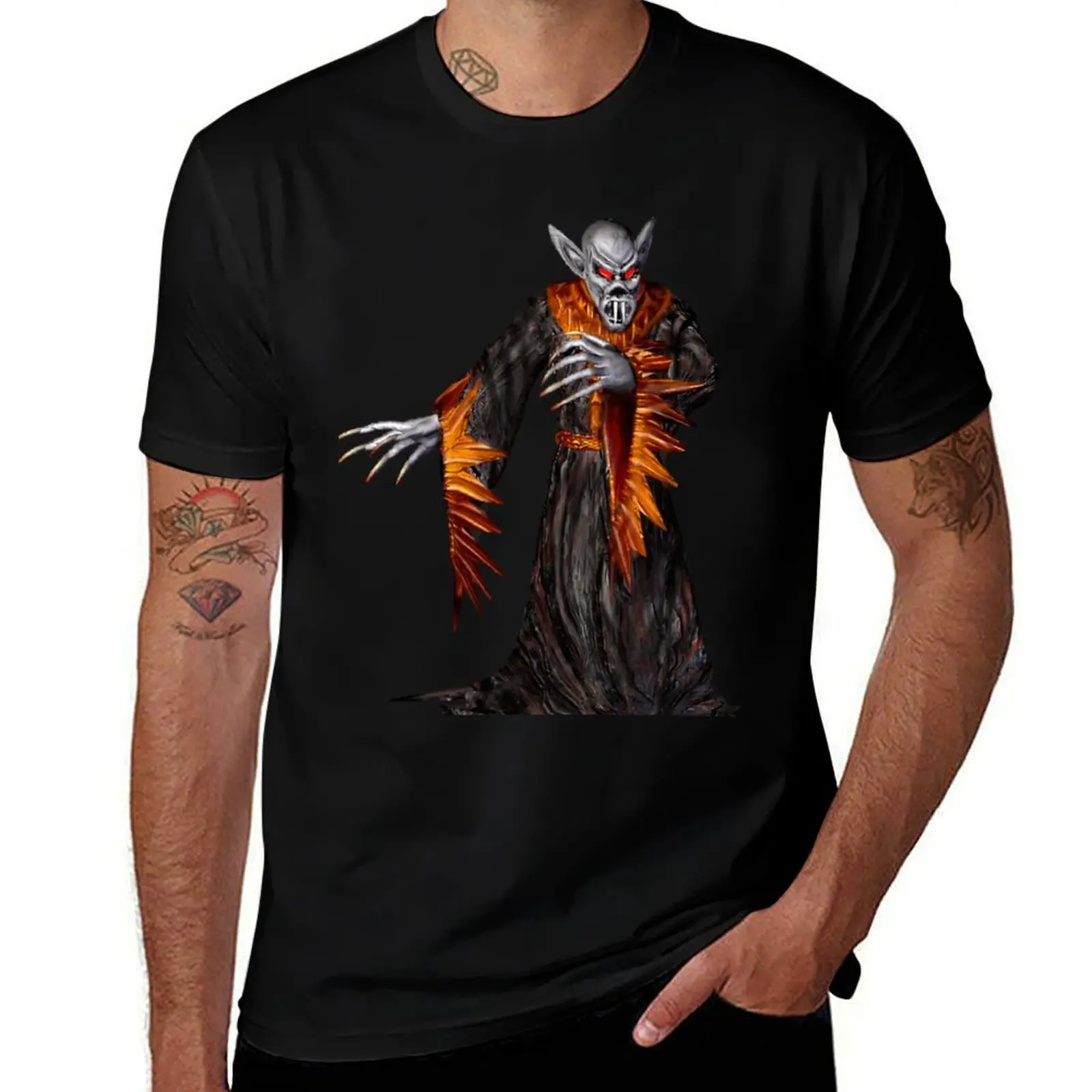 HOMM3 vampire T-Shirt Basic Simple Casual Short Sleeve Tee T-Shirt