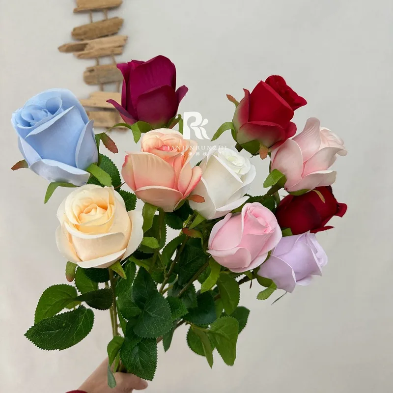 

Single Rose Simulation Flower Meilei Home Wedding Decoration Valentine's Day Gift Shooting Props Wholesale
