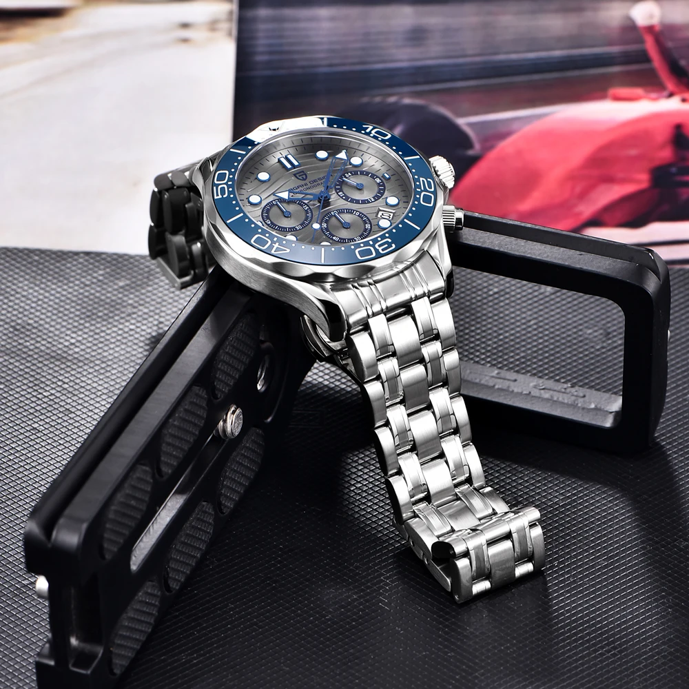 Men\'s Watches 2022 New PAGANI DESIGN Sport Watches For Men Chronograph Stainless Steel Waterproof Quartz Watch Men Reloj Hombr