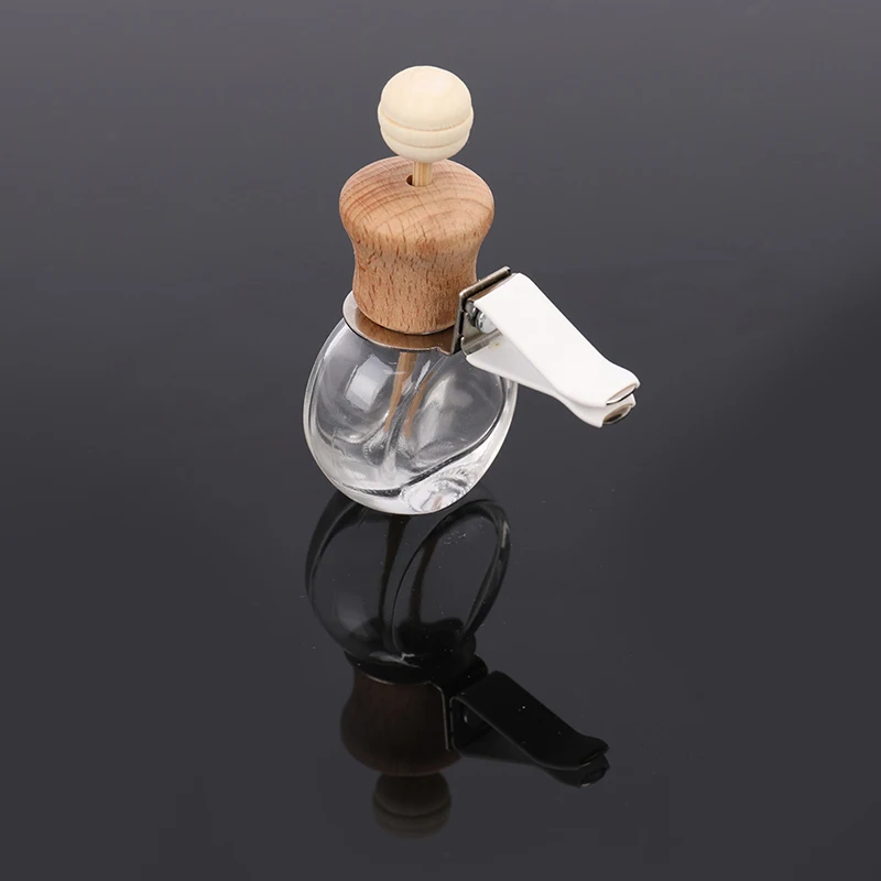 Air Freshener Perfume Bottle Pendant Essential Oils Car Hanging Glass Clips Car air outlet perfume bottle clip