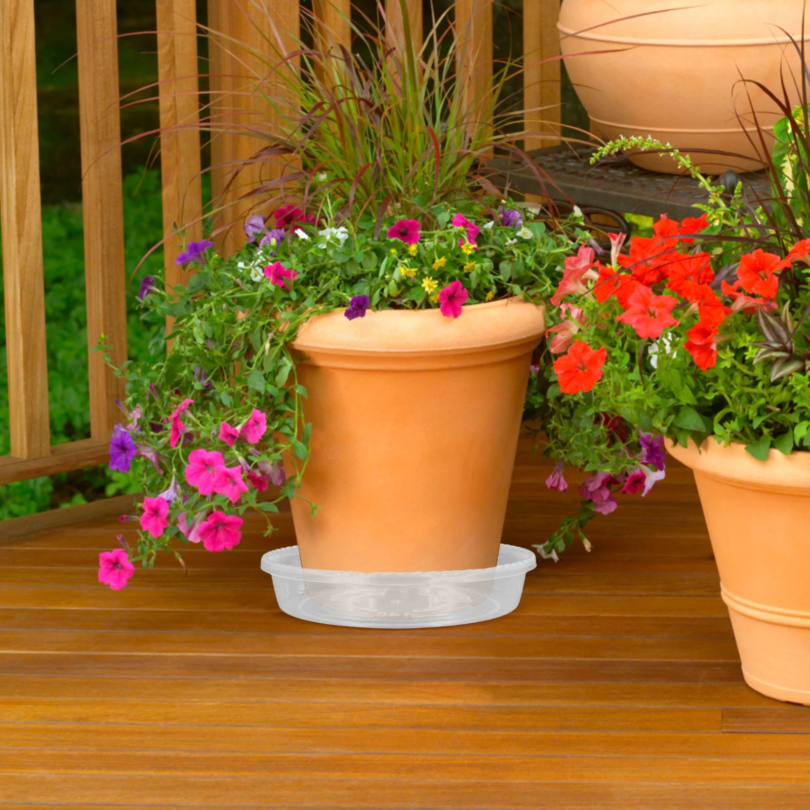 

6Pcs Clear Plastic Plant Saucer Round Drainage Tray Indoor Flower Pot Water Catcher Drip Tray Planter Plastic Saucer