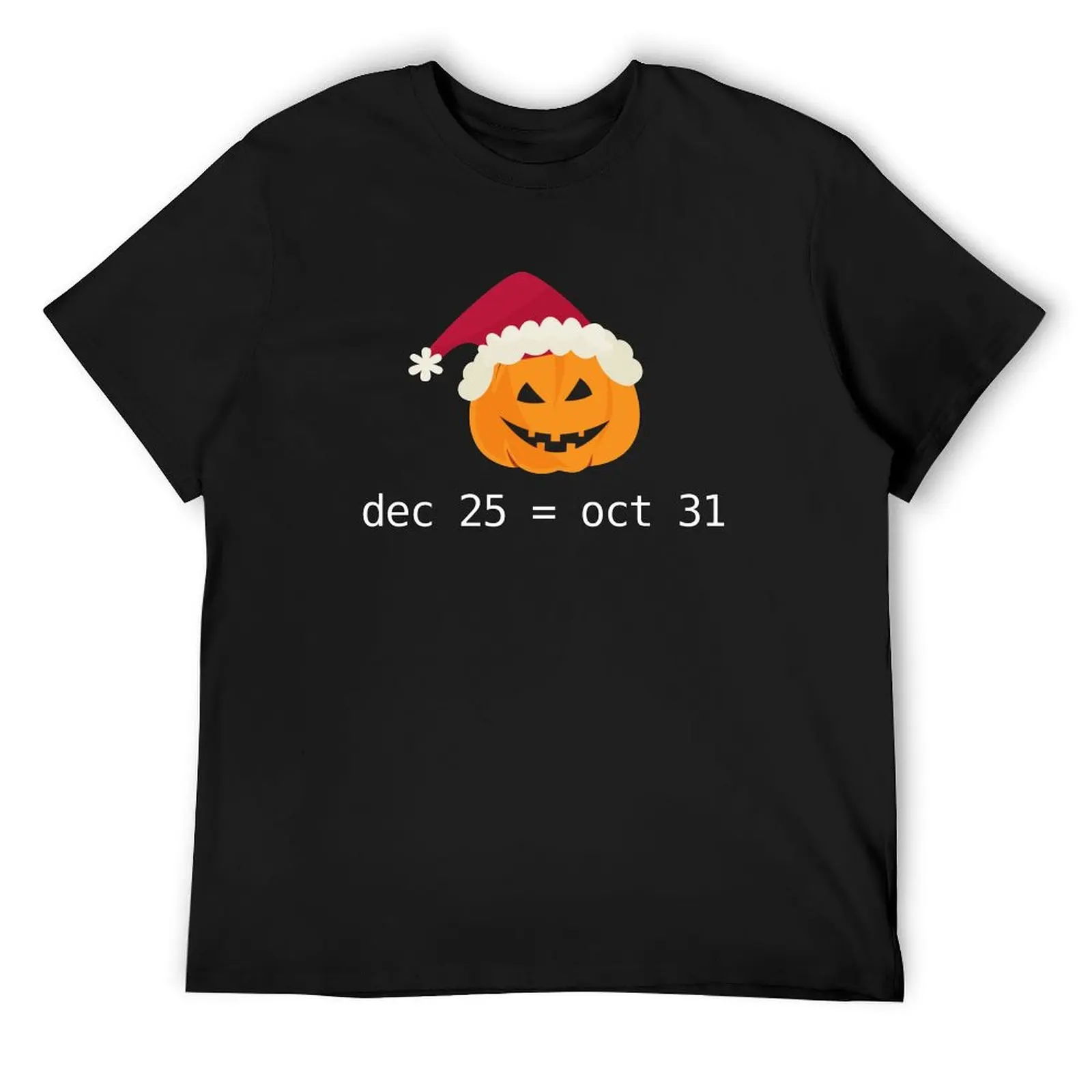 Dec 25 equal Oct 31 Halloween For Programmer Coder Developer T-Shirt Blouse anime stuff compression shirt men