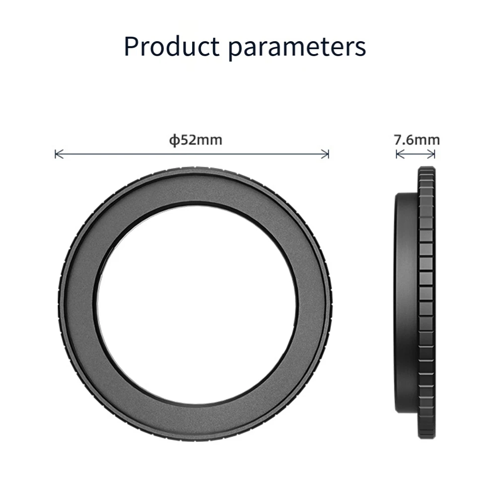 ل 49 مللي متر عدسة مهايئ المرشح حلقة الإطار ل DJI Action6 كاميرا حامل مرشح معدني خفيفة الوزن سبائك الألومنيوم حامل المرشح جزء