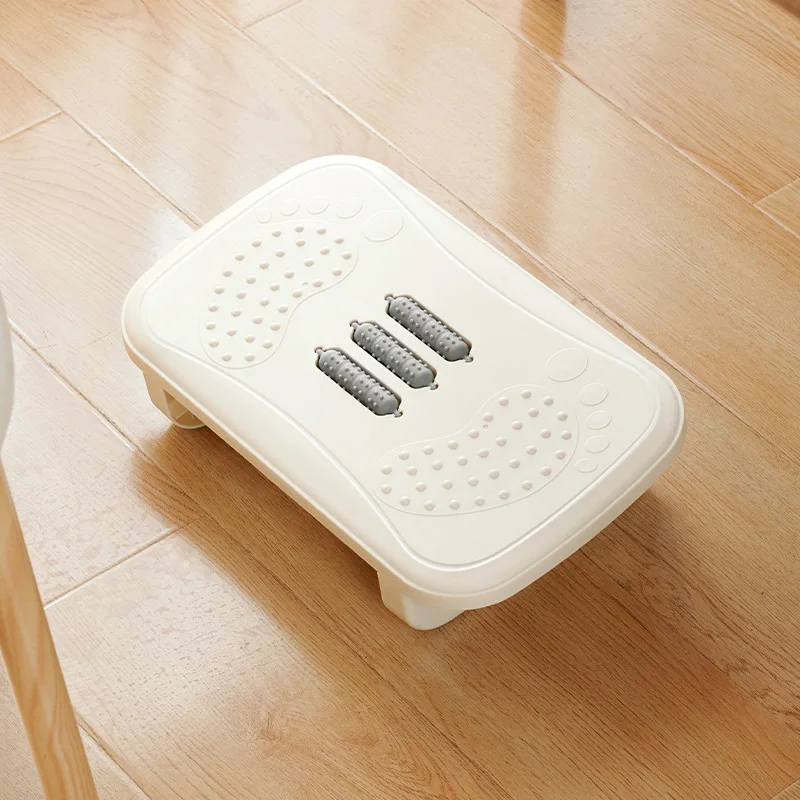 Repose-pieds de bureau pour éviter la croisement des jambes, surface surélevée avec design massant s