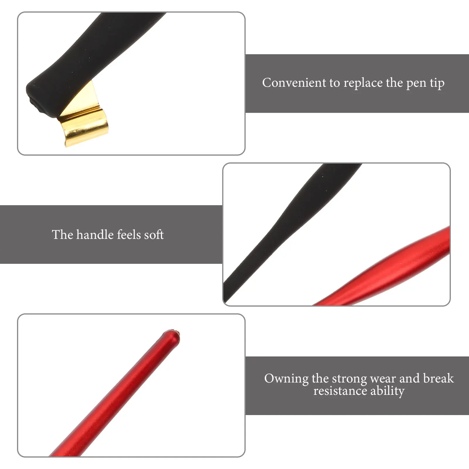 

2Pcs Vintage Style Oblique Calligraphy Pen Nib Holder Comfortable Grip Easy Replace Nibs Gift Core Drill Bit