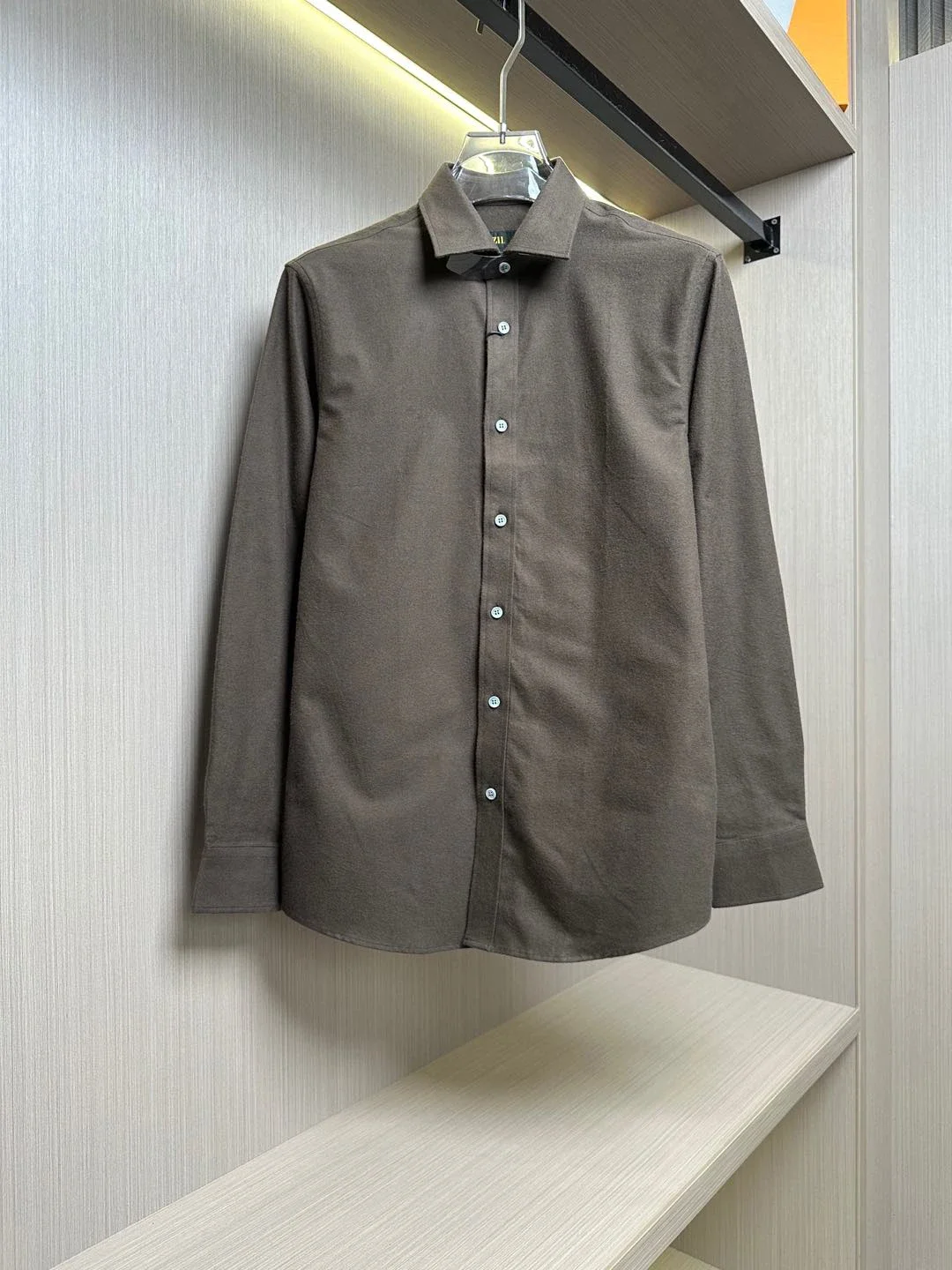 BLLIYOSS Wool Cashmere Blend Shirt Men 2025SS New Casual High-quality Striped Short sleeved Old Money Simplicity Advanced Fabric