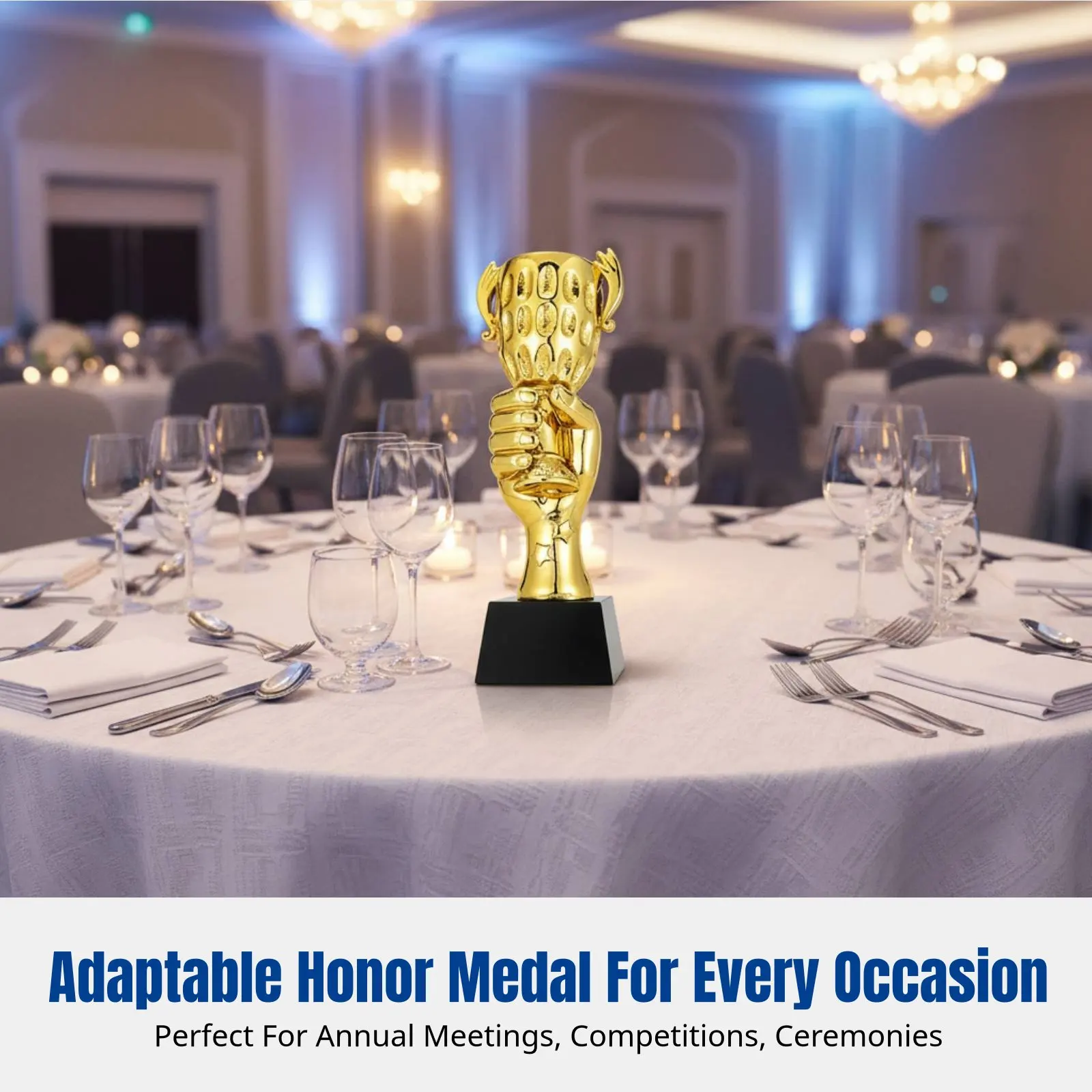 

Resin Award Decoration, Creative Corporate Annual Event Trophy, Competition Award, Crystal Metal Resin Trophy, Customizable