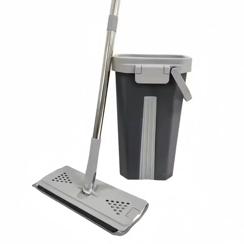 

Smart modern cleaning mop high quality extrusion hands-free self-washing drying magic mop and household cleaning bucket set
