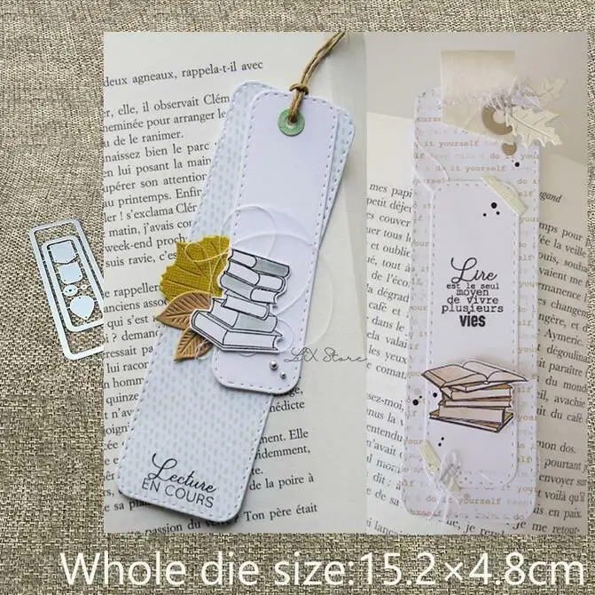 tag bookmark Metal Cutting Dies Stencil Scrapbooking Diy Album Stamp Paper Card Embossing Decor Craft Knife Mould