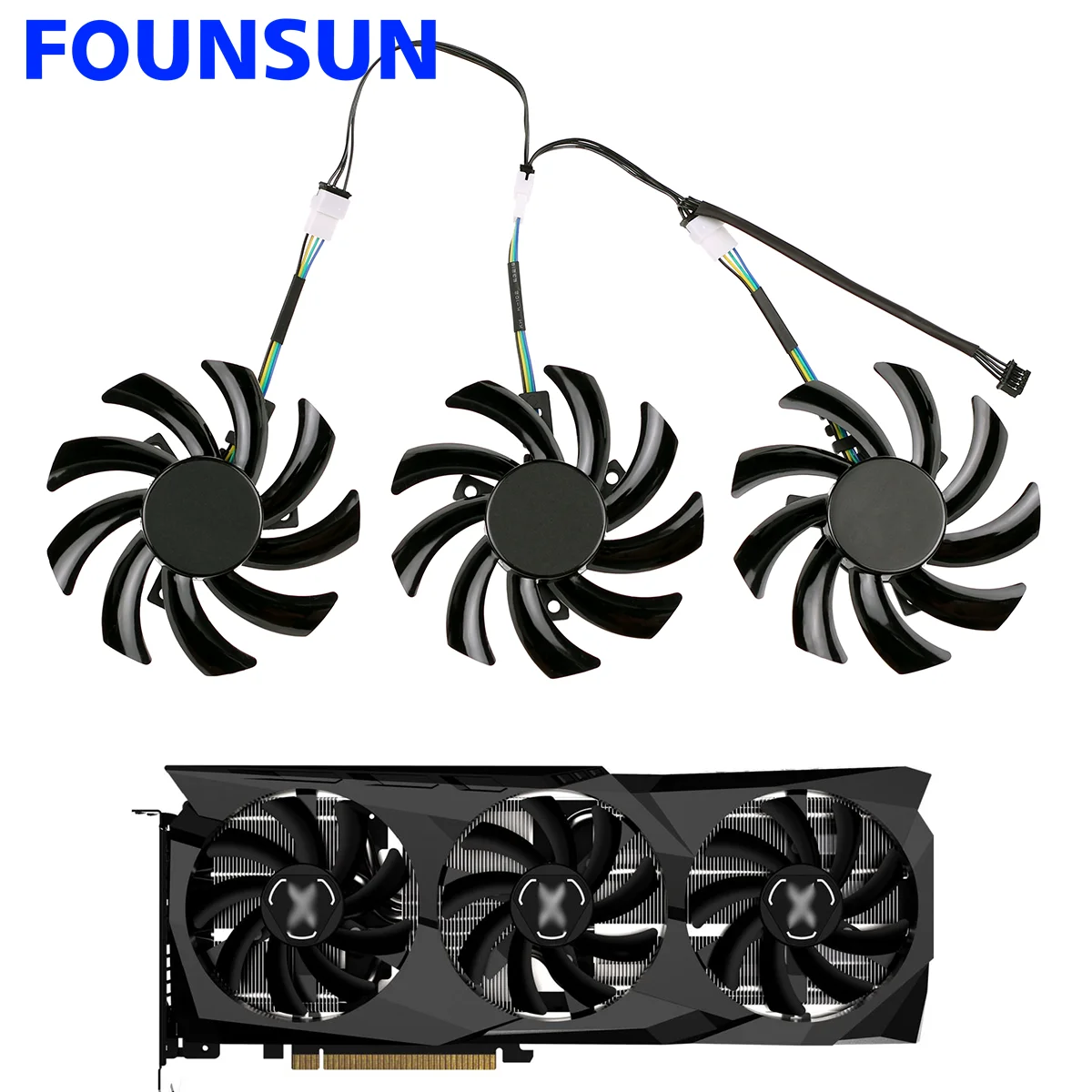 

New 85MM T129215SU Cooling Fan For XFX Speeder SWFT 309 Radeon RX 6700 XT Graphics Card Cooler Fan