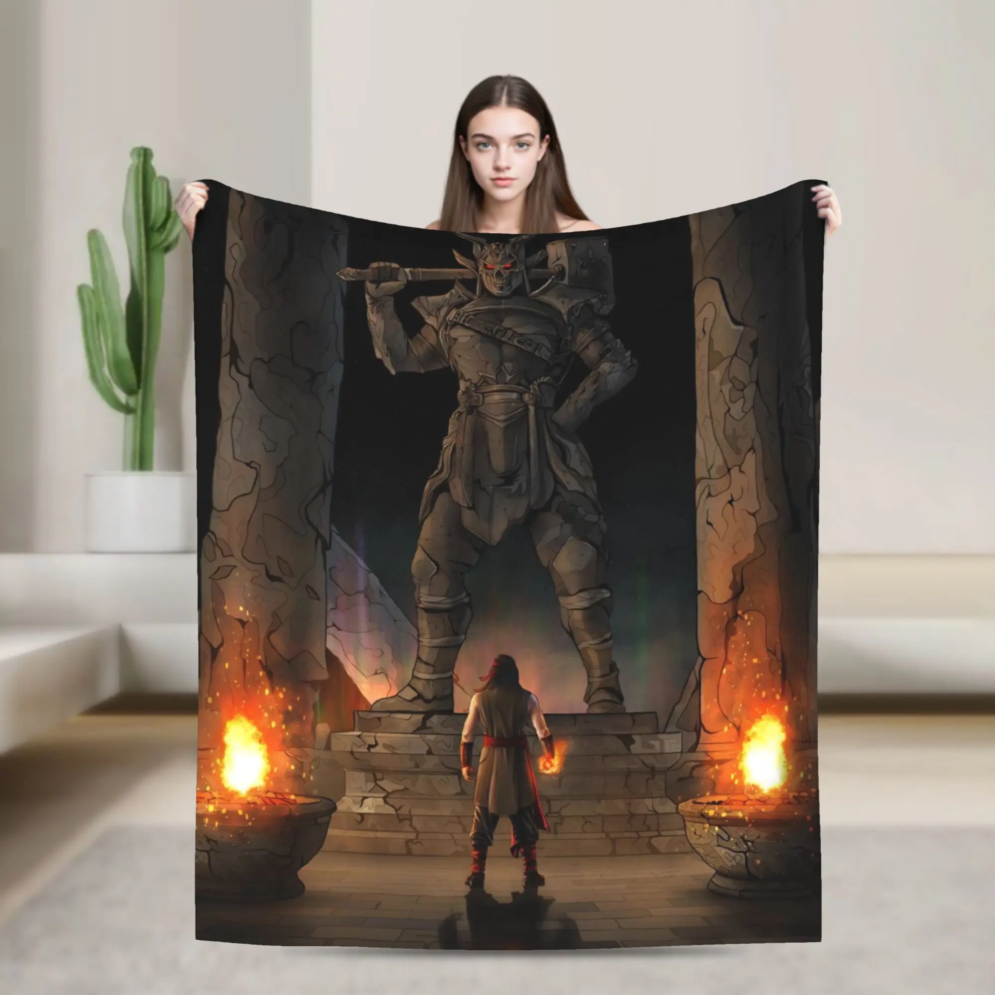 Mortal Kombat II Moive 2026 Blanket Super Soft Cozy  Throw Blankets for Bed 50x60 Inch Multi-size Quilt