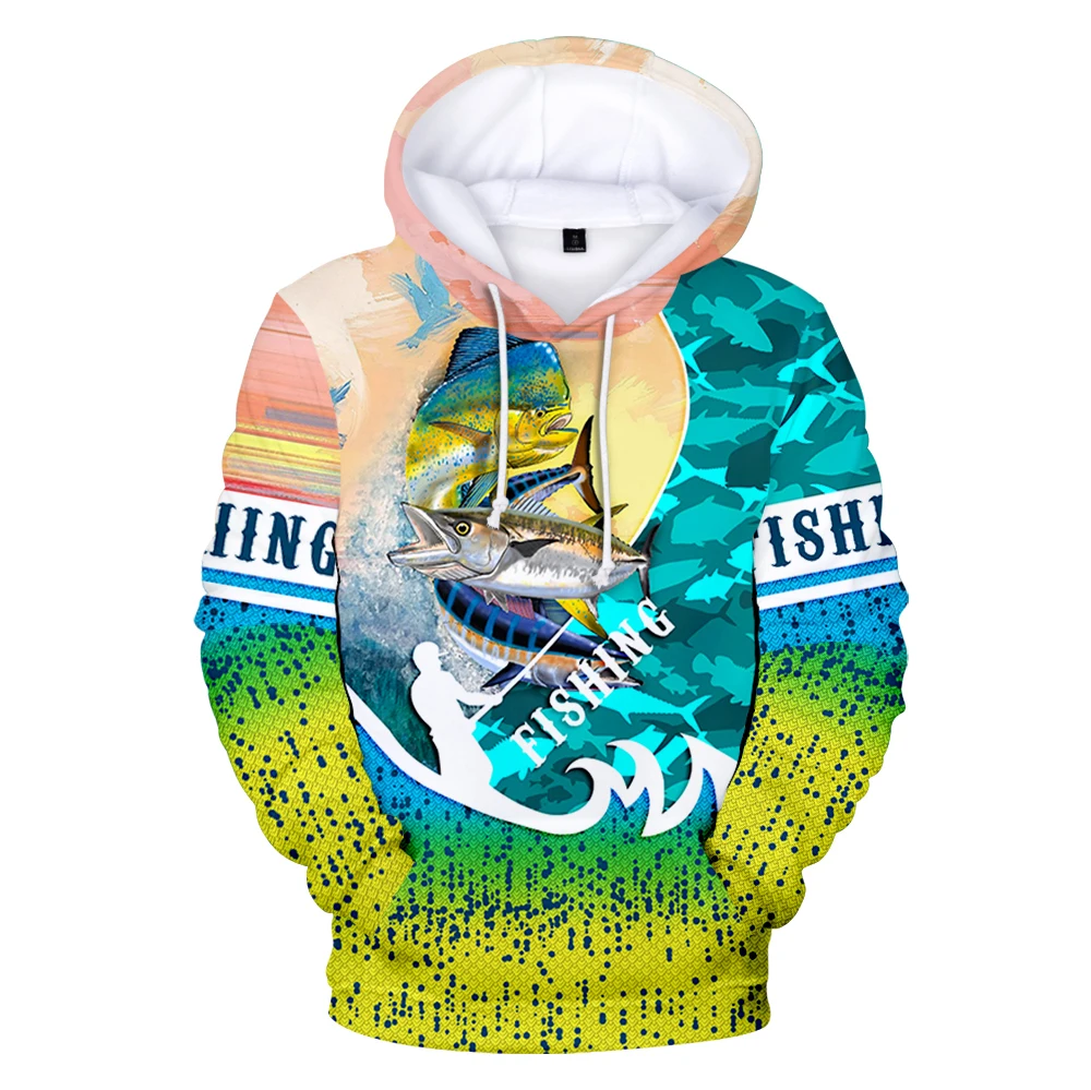 

3D Printed Fishing Cartoon Hoodie - Men & Women's Anime Pullover Costume Hoodies Clothes