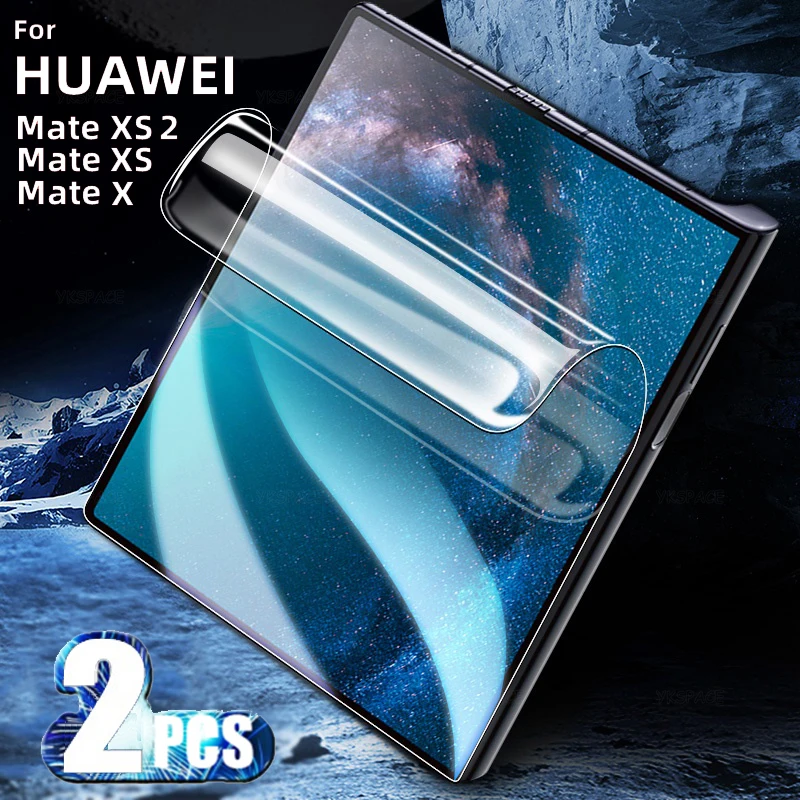 2Pcs Full Cover Frosted Matte Hydrogel Film For Huawei Mate X 3 XS 2 Xs2 X2 X3 X5 Soft HD Transparent Clear TPU Screen Protector