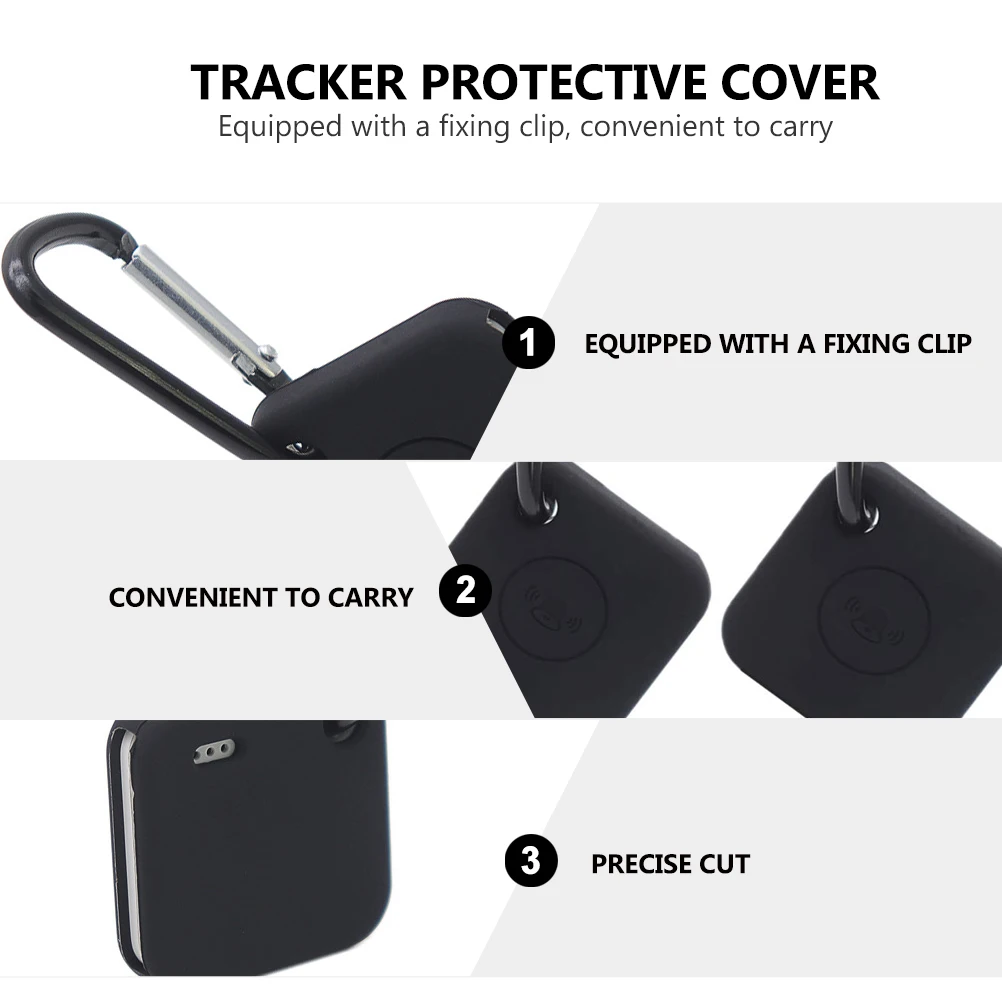 

2 Pcs Intelligent Tracker Protection Case Cases Silica Gel Tile Cover