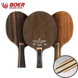 Engineer Timber Table Tennis Racket Blade 5 Layers Pure Wood Ping Pong Paddle Blade for Offensive Players Quick Attack