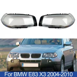 Right/Left Car Headlight Lens Glass Lampshade Led Headlamp Lens Cover For BMW X3 E83 2004-2011 Headlight Cover Shell