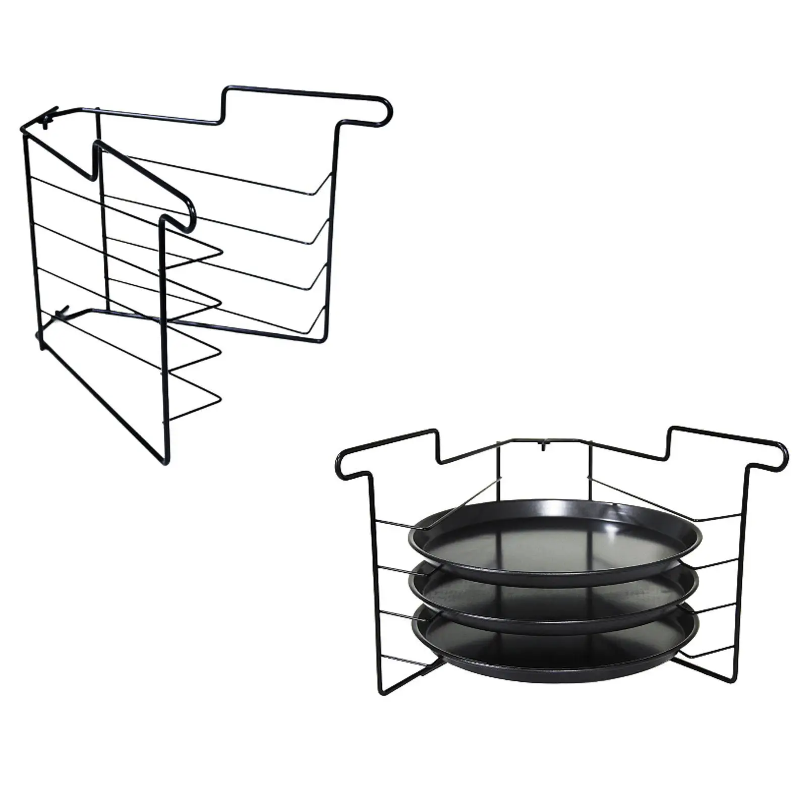 Pizza Tray Rack Multi Layer Storage Rack Food Preparation Shelf Hot Pot Side Dish Rack for Dining Table Party Home Restaurant