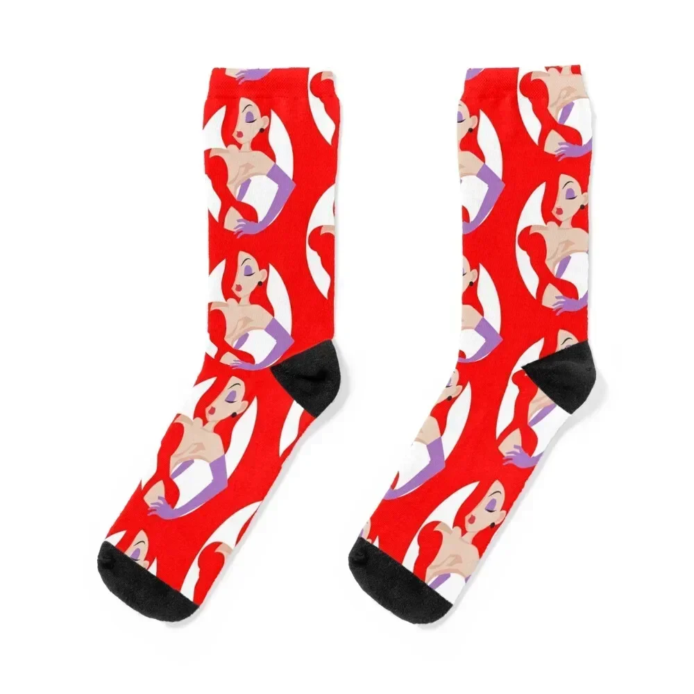 

Jessica Rabbit Minimalist Socks basketball winter custom sports stockings Socks Woman Men's