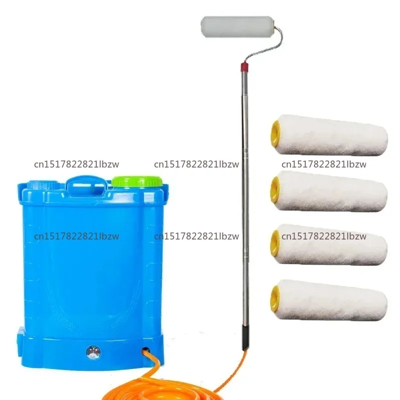 Automatic Paint Roller Coater Self-Priming Emulsion Self Brushing Tool Telescopic Brush Extended Printing
