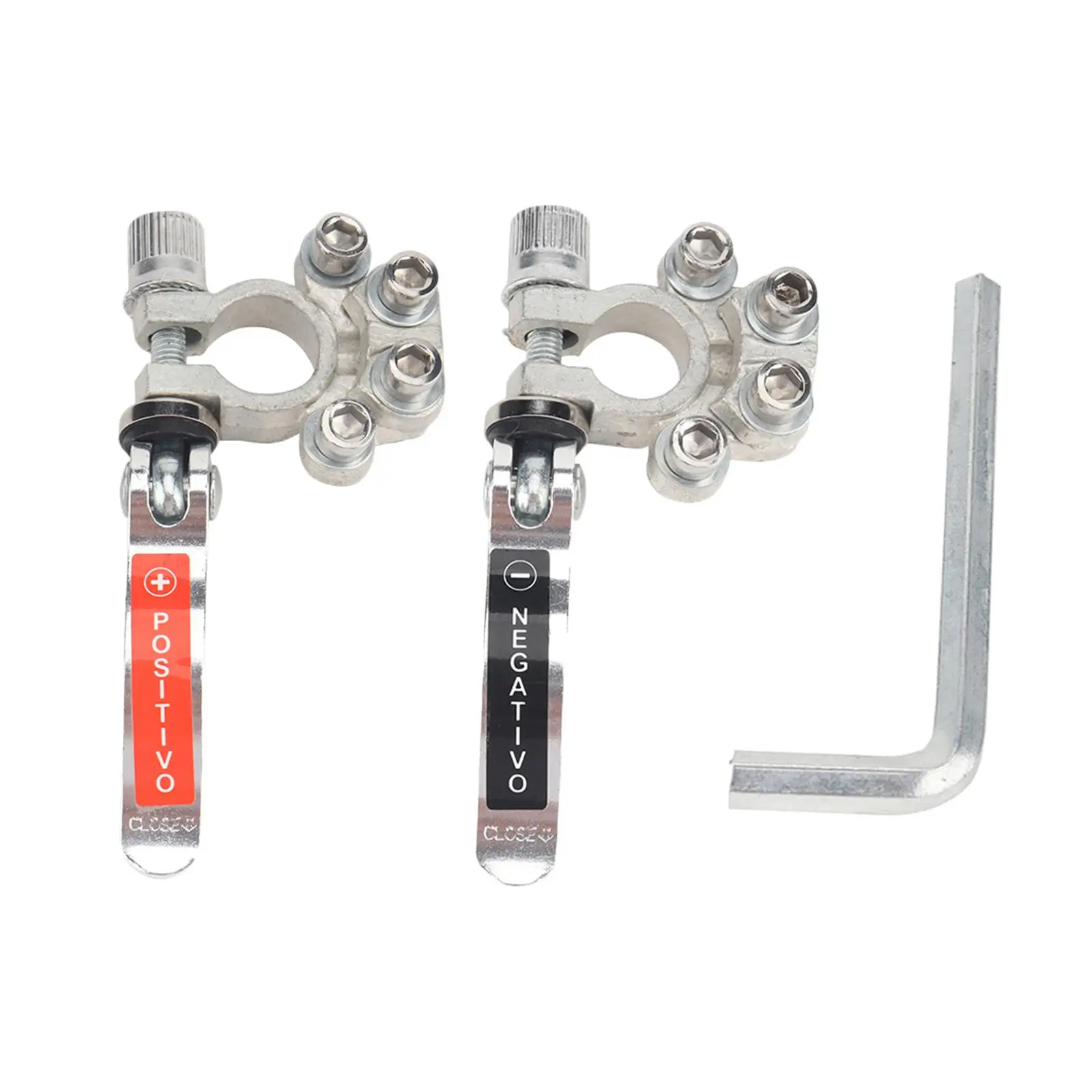 2 قطعة موصلات طرفية لبطارية السيارة، لـ SAE / Jis Type A Posts Top Post Clamps مناسبة للحافلات #2