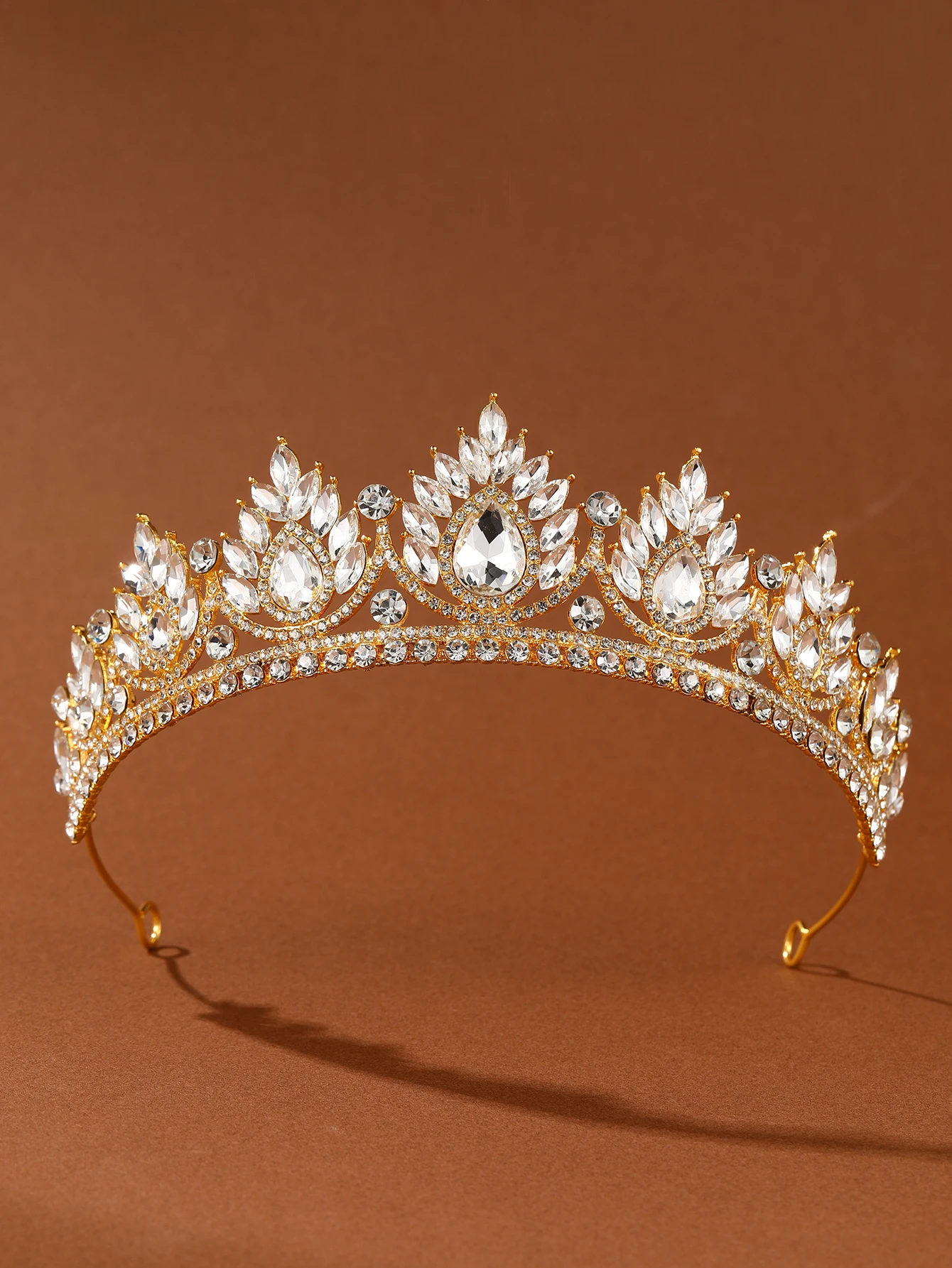 Princesa barroca Tiara Vermelha para Meninas, Pérola De Cristal, Strass Sereia, Acessórios De Cabelo Para Noiva, Festa De Aniversário, Damas De Honra Hal