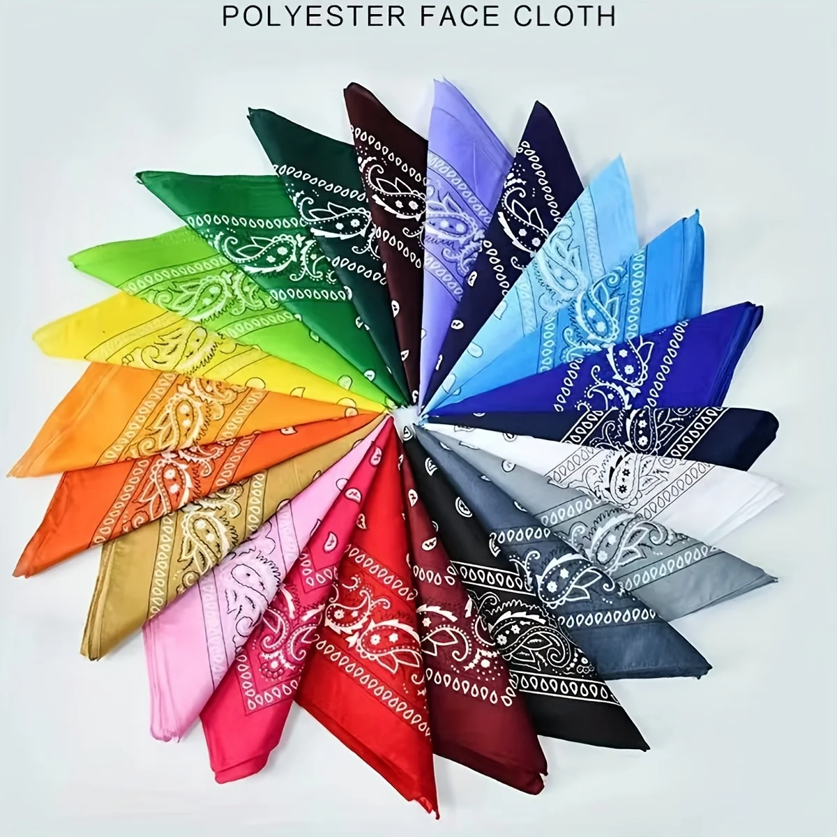 

[Шарф с узором пейсли] 1 шарф унисекс с узором пейсли 55*55 см, квадратный шарф с принтом кешью, многофункциональный платок на голову