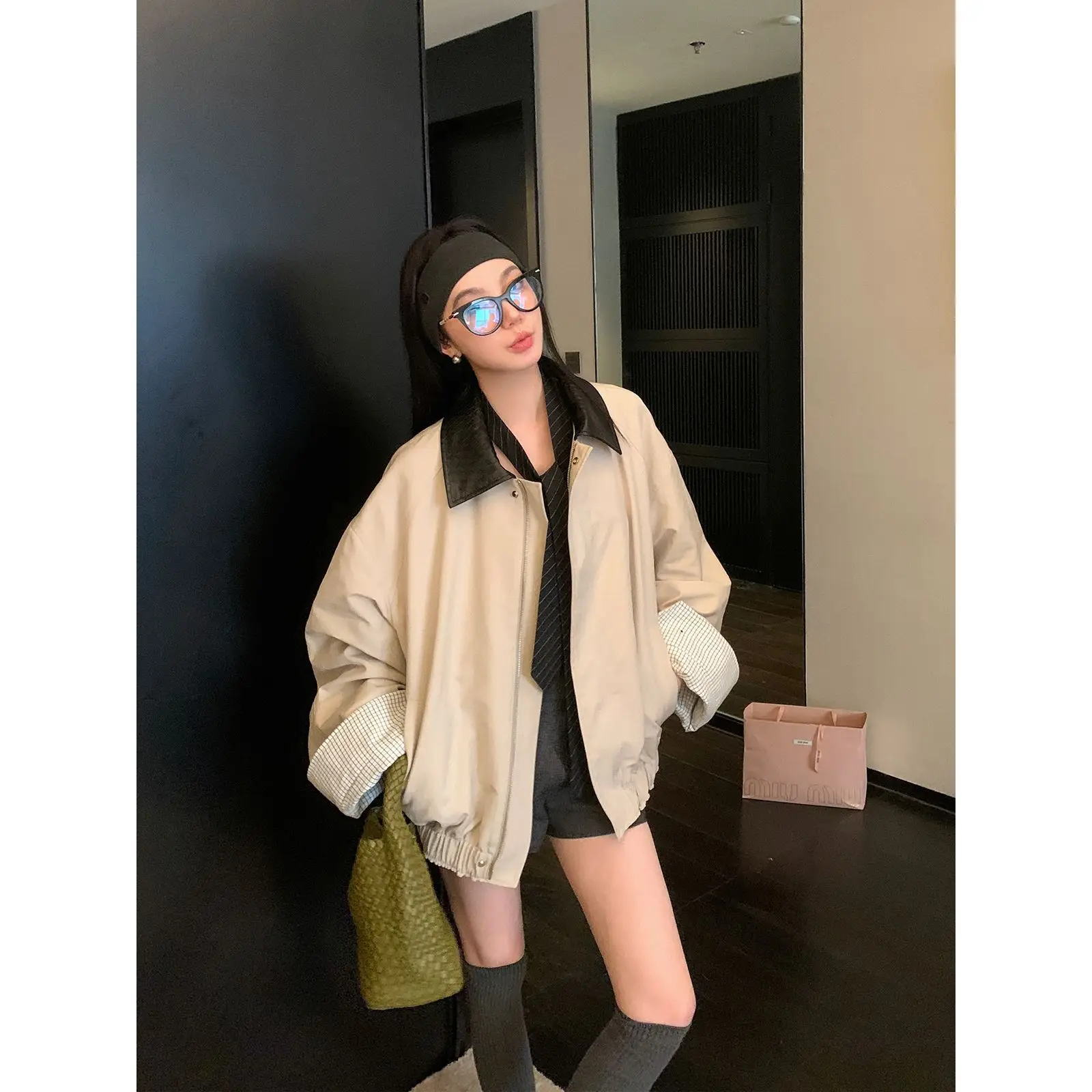 

Шикарные и элегантные женские куртки, женские стильные однослойные оливково-зеленые куртки средней длины с ватной флисовой подкладкой