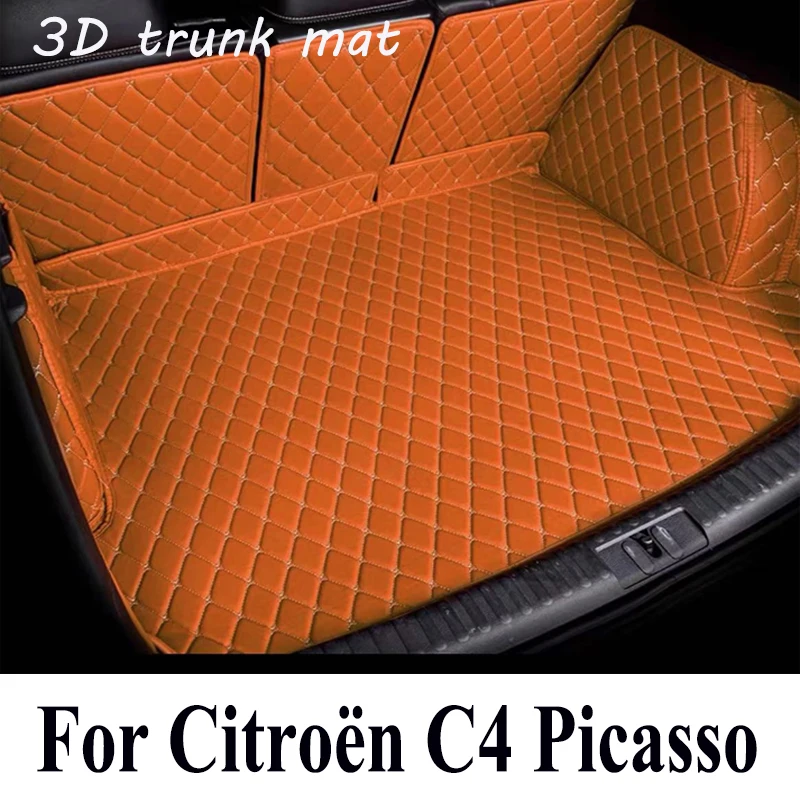 

Car Rear Trunk Mats For Citroën Grand C4 Picasso 2007~2013 Waterproof Car trunk Organizer Car Trunk Storage Pads Car Accessories