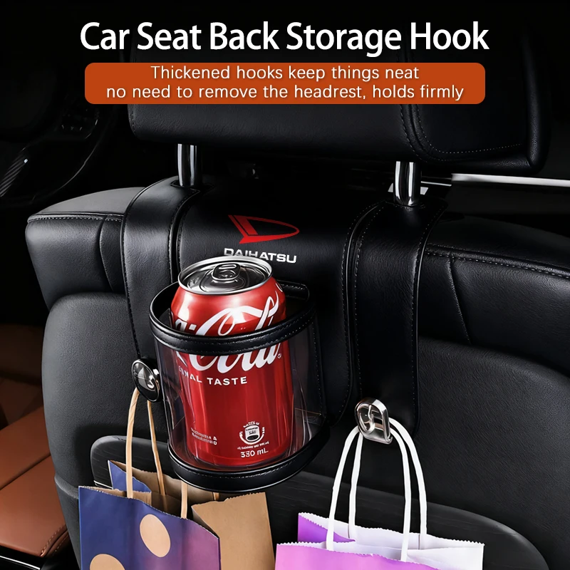 Многофункциональный автомобильный держатель для напитков, контейнер с крючком, автомобильные внутренние органайзеры для DAIHATSU Sirion Feroza Trevis Taft Terios 2