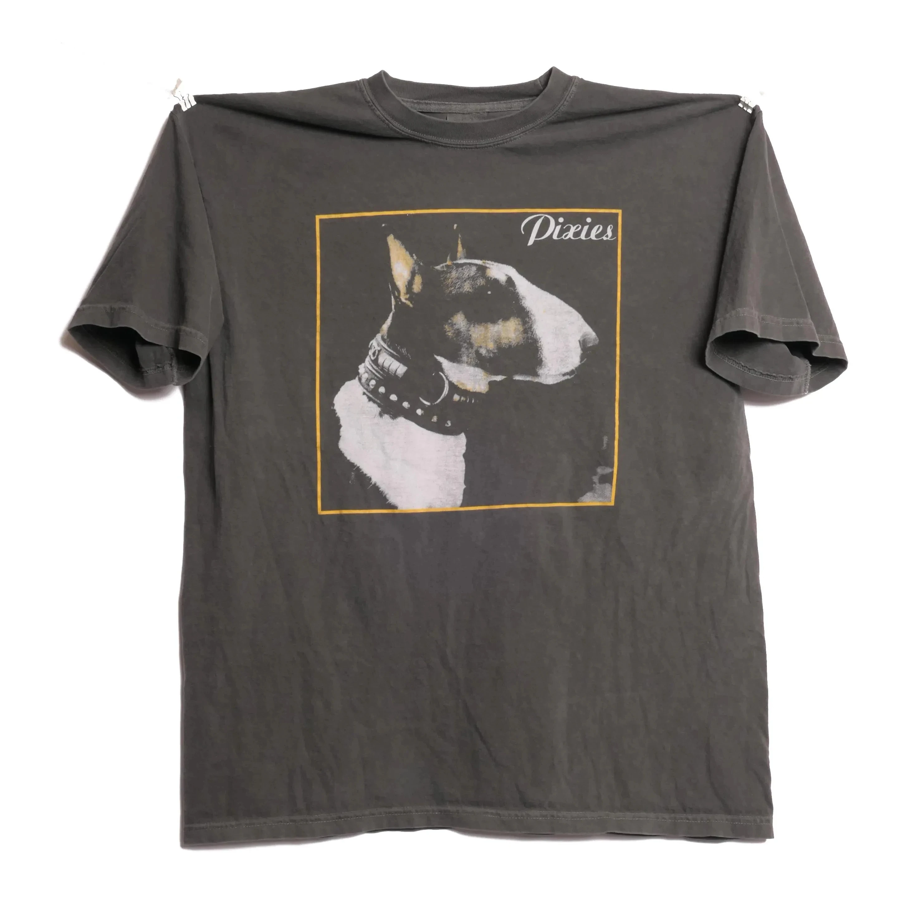 Pixies Here Comes Your Man Tee Ultra Faded Post Punk Alternative Noise Grunge Band Shirt Bull Terrier Dog Shoegaze Album Cover