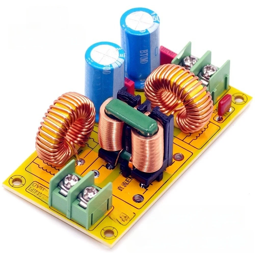 10A 2A 4A 20A DC50V DC LC Filter For EMI Electromagnetic Interference Filter High-frequency Noise Suppression Module Power Tool